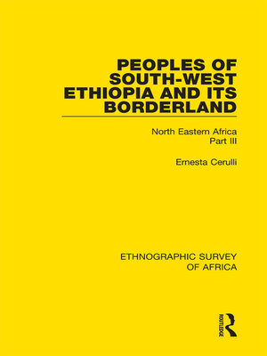 cover image of Peoples of South-West Ethiopia and Its Borderland